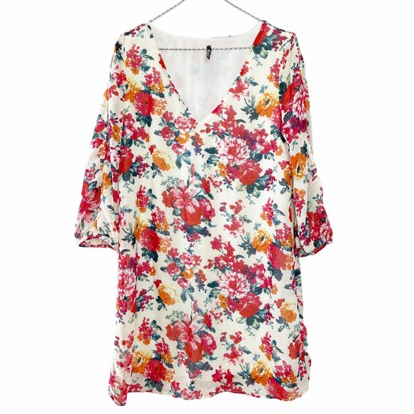 LULU'S Floral Mini Dress - Size S - Picture 1 of 7